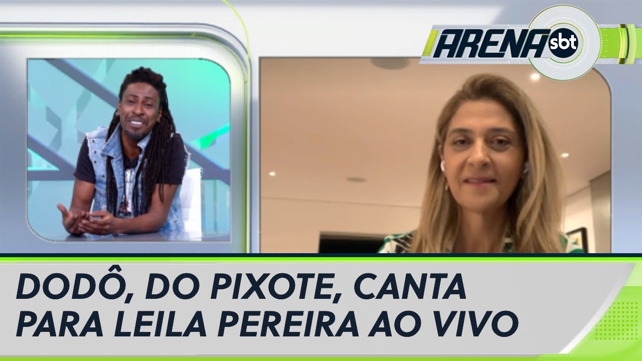 Dodô, do Grupo Pixote, canta para Leila Pereira ao vivo | Arena SBT (11/01/21)