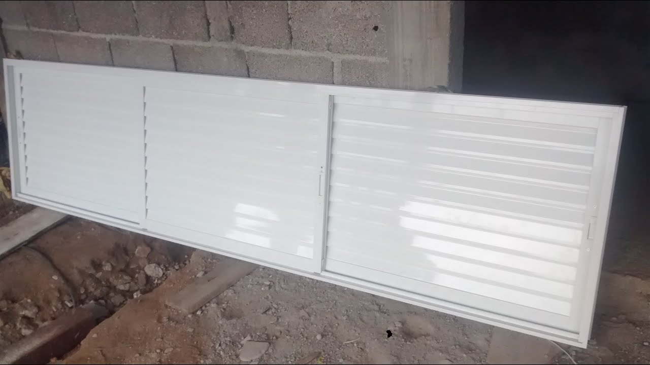 Porta de pia ou balcão com 3 folhas em aluminio linha suprema (esquadria de aluminio)