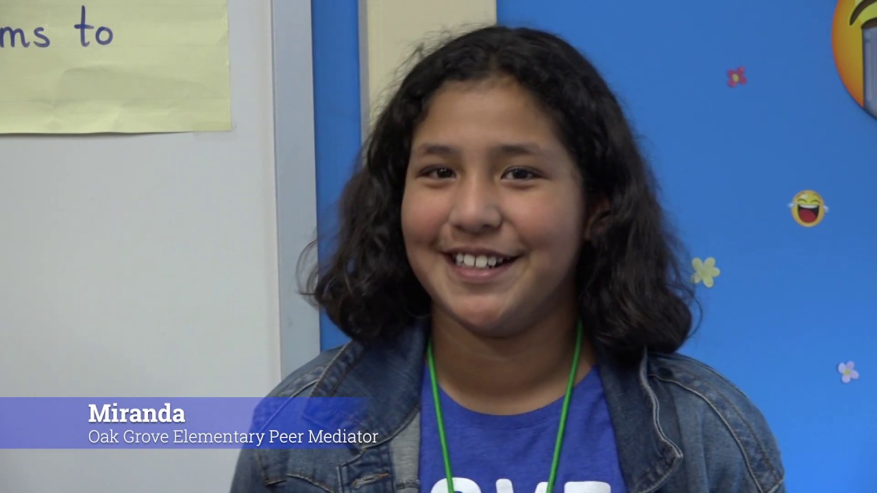 Elementary kids use peer mediation to help one another