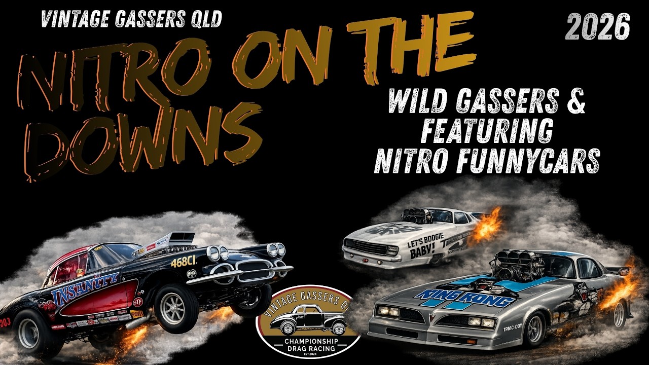 Nitro on the Downs 2026 🔥 Wild Gassers & Nitro Funny Cars | Full Passes & Flames (Part 1)
