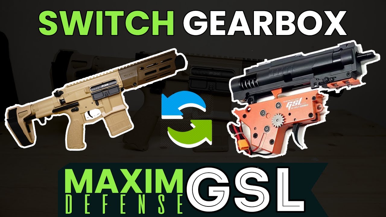 Maxim Defense PDX WGB Swap Gearbox with GSL Split Gearbox SR16 Jingji - Water Gel Blaster [ENG SUB]