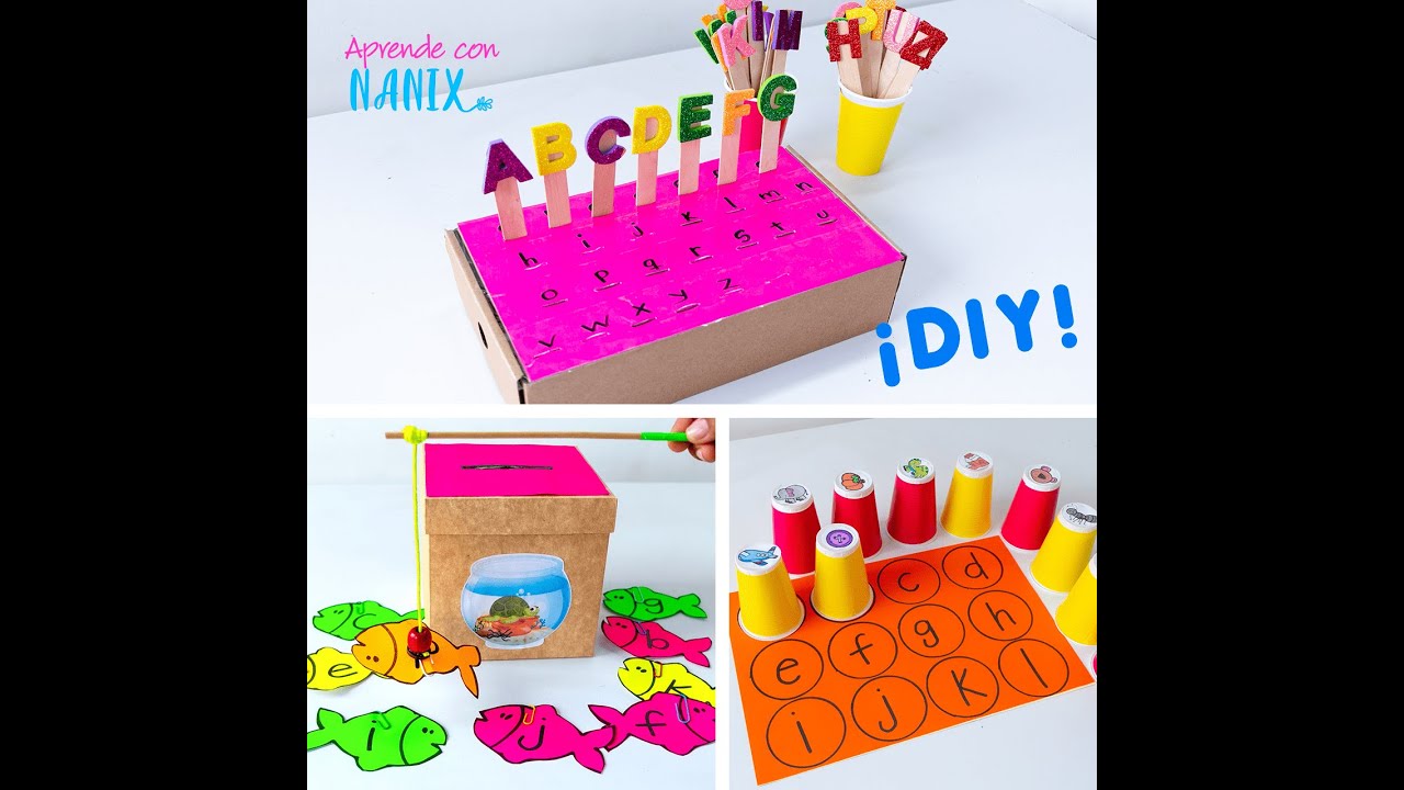 3 ideas garantizadas para aprender El Abecedario - ¡DIY!