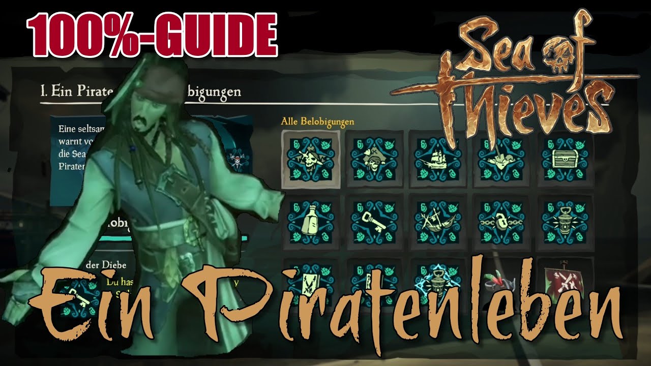 Ein Piratenleben Walkthrough - Alle Belobigungen 🦜 Sea of Thieves | A Pirate's Life | 100% Guide