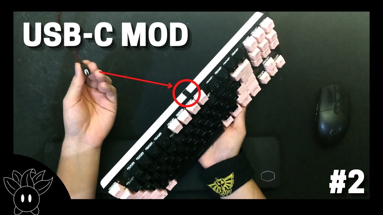 Instalandole una conexión de USB C a mi teclado mecánico de $25 | Bajeal K100 | Custom #2