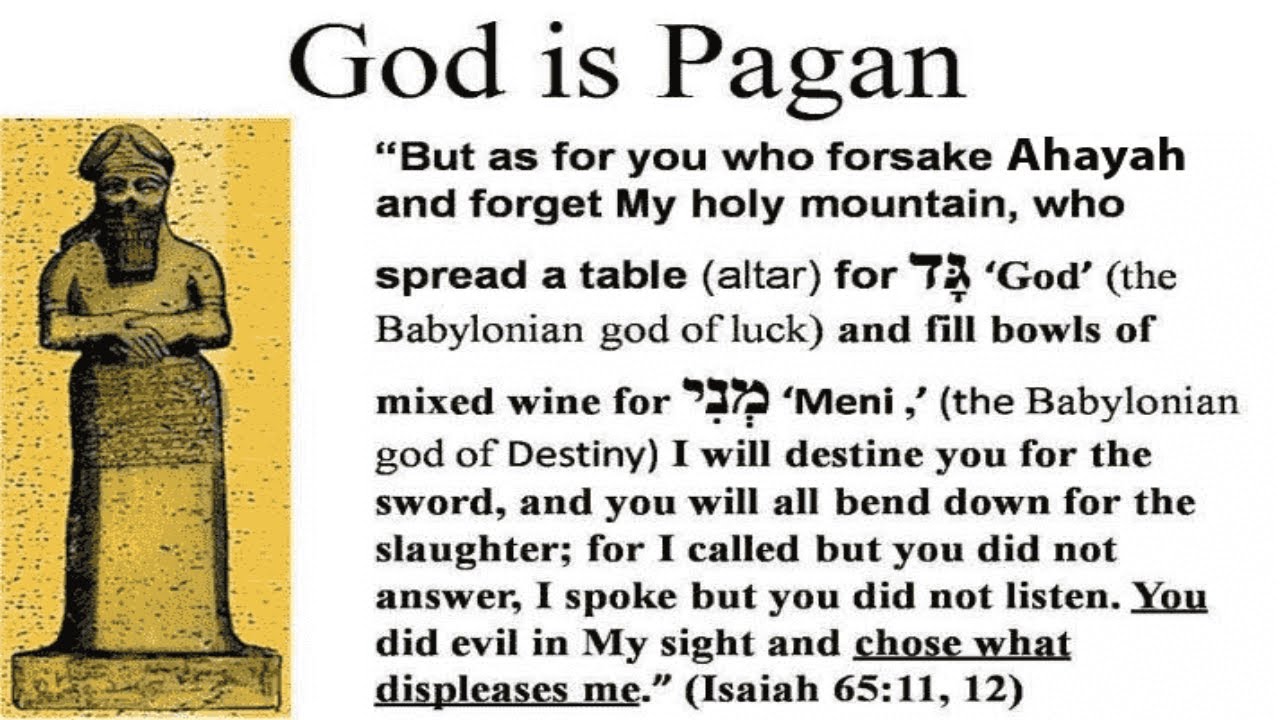 God or YaH- GAD THE PHOENICIAN DEITY OF FORTUNE