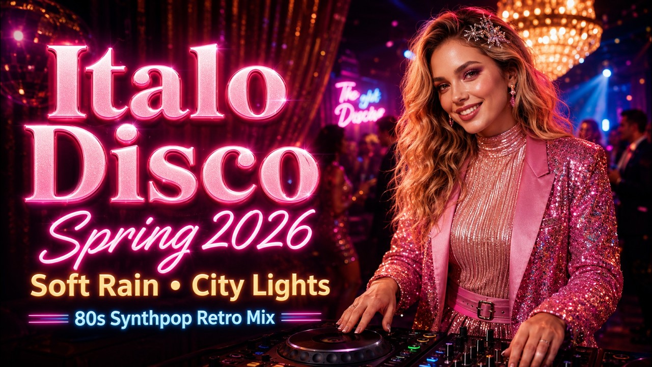 Italo Disco Spring 2026 🌸 Soft Rain & City Lights | 80s Synthpop Retro Mix
