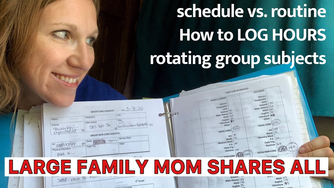 Homeschool How To: SCHEDULE VS. ROUTINE | KEEPING RECORDS | FAMILY LEARNING TIME ROTATION