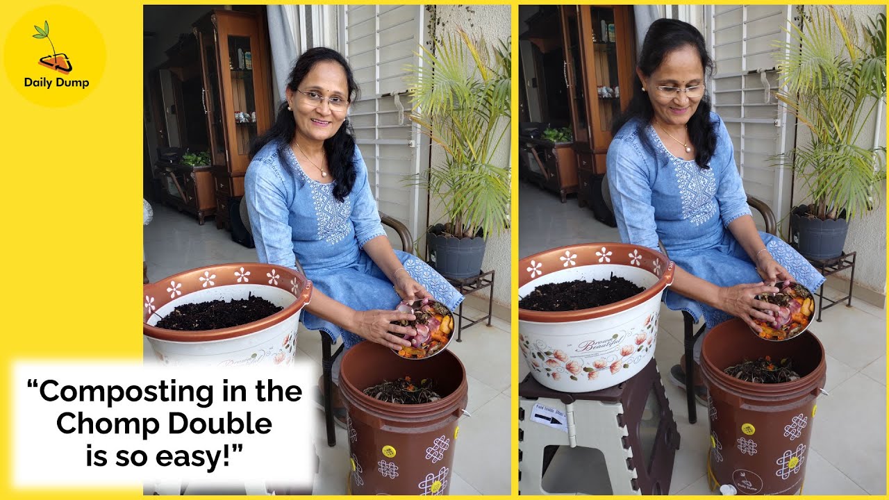 Composting is easy with Chomp Double!