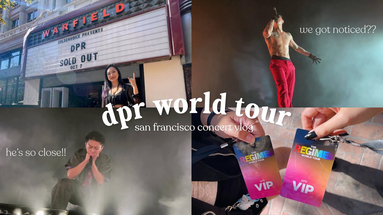 dpr concert vlog 🌈 the regime world tour in san francisco