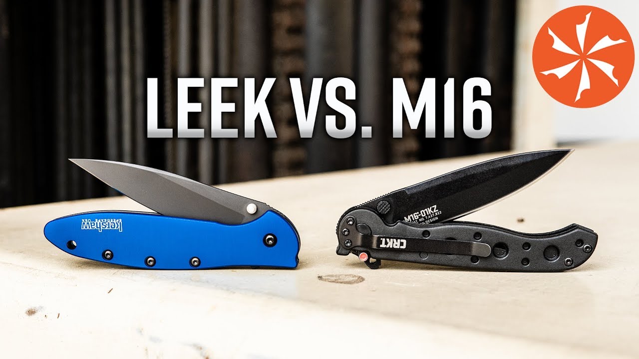Kershaw Leek Vs. CRKT M16: EDC Classic Showdown at KnifeCenter.com
