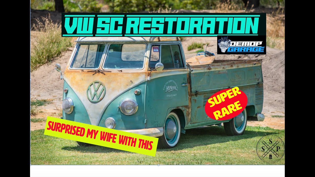 VW Bus Restoration - RARE AUSTRALIAN 1963 VW SINGLE CAB MUFFIN TOP RESTORATION #vwrestoration