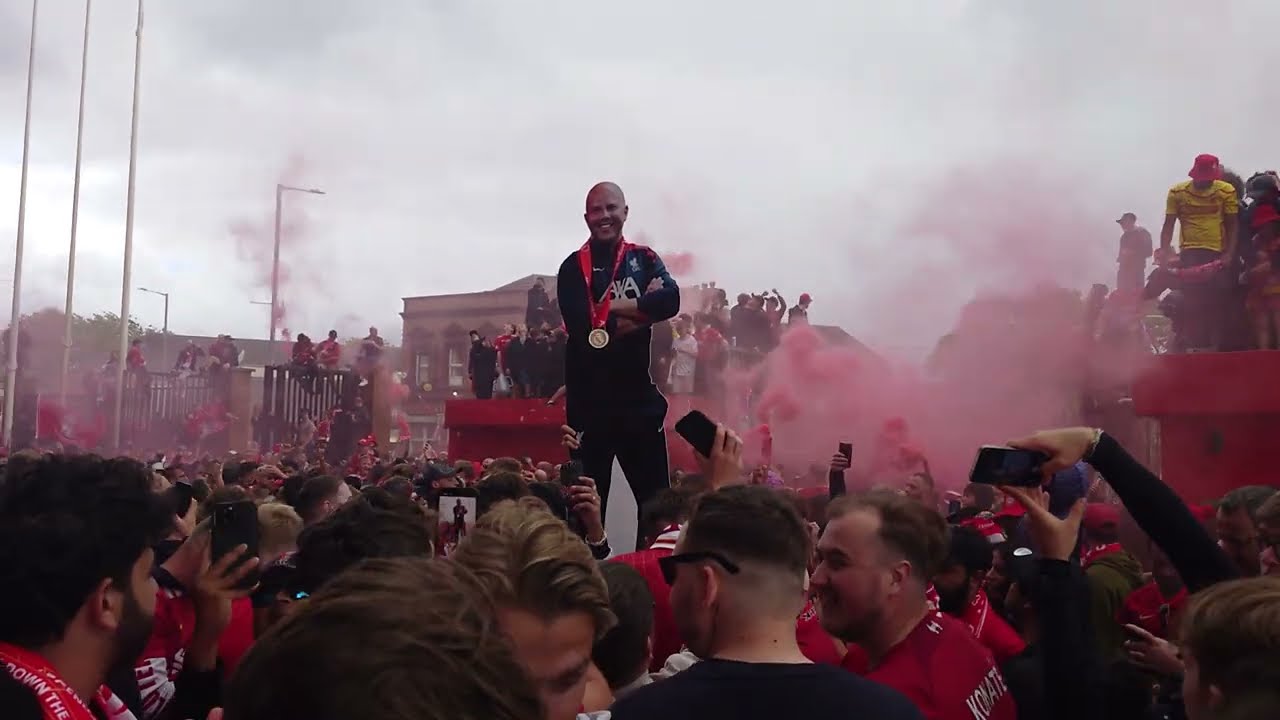 Outside The Kop as Liverpool win the Premier League! EPIC Full Time Celebrations!
