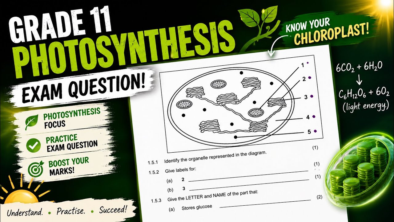 Grade 11 Photosynthesis Exam Question (Explained & Answered) | Past Paper| June Exams| Life science