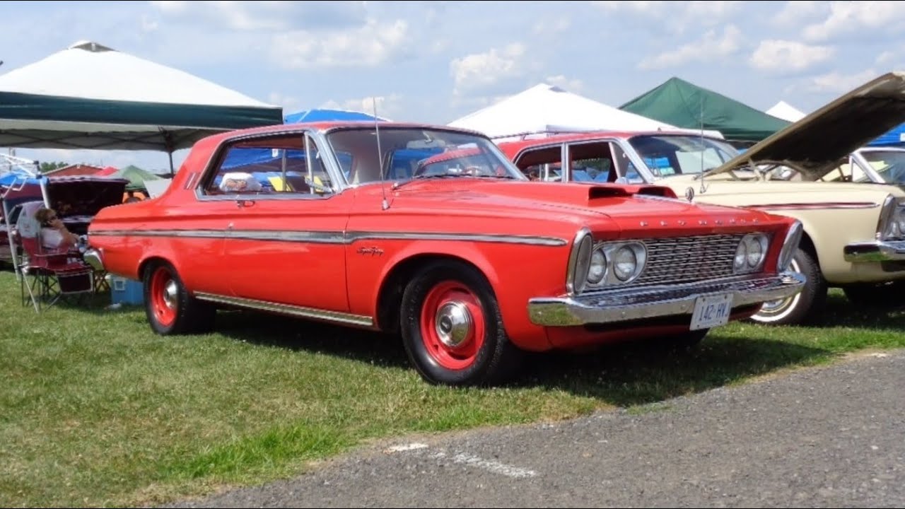 1963 Plymouth Sport Fury 2 Door Hardtop in Red & 426 Engine Sound - My Car Story with Lou Costabile