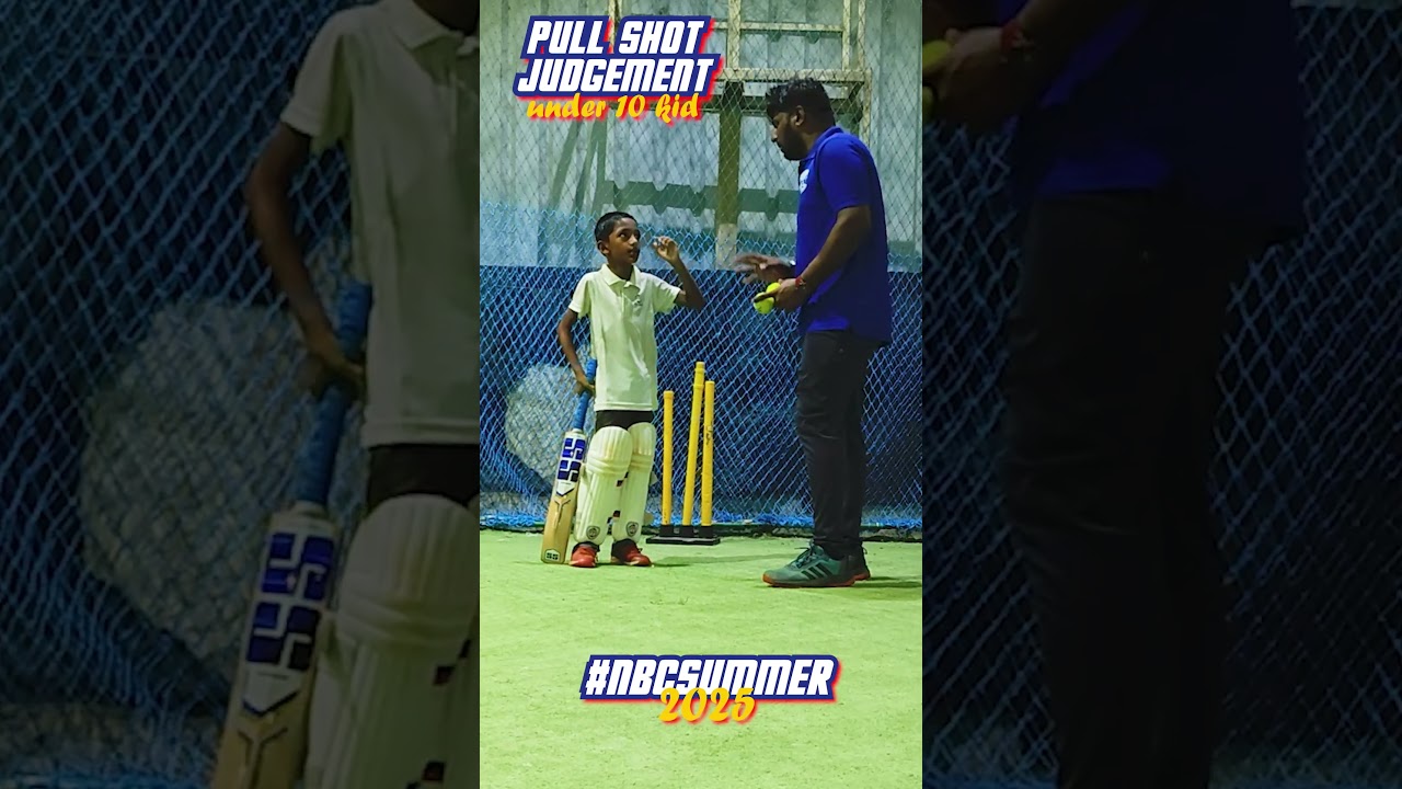 🧒🏼Pull Shot Judgement with U10 Kid🏏 | Nothing But Cricket Training #crickettips #cricket #summer25