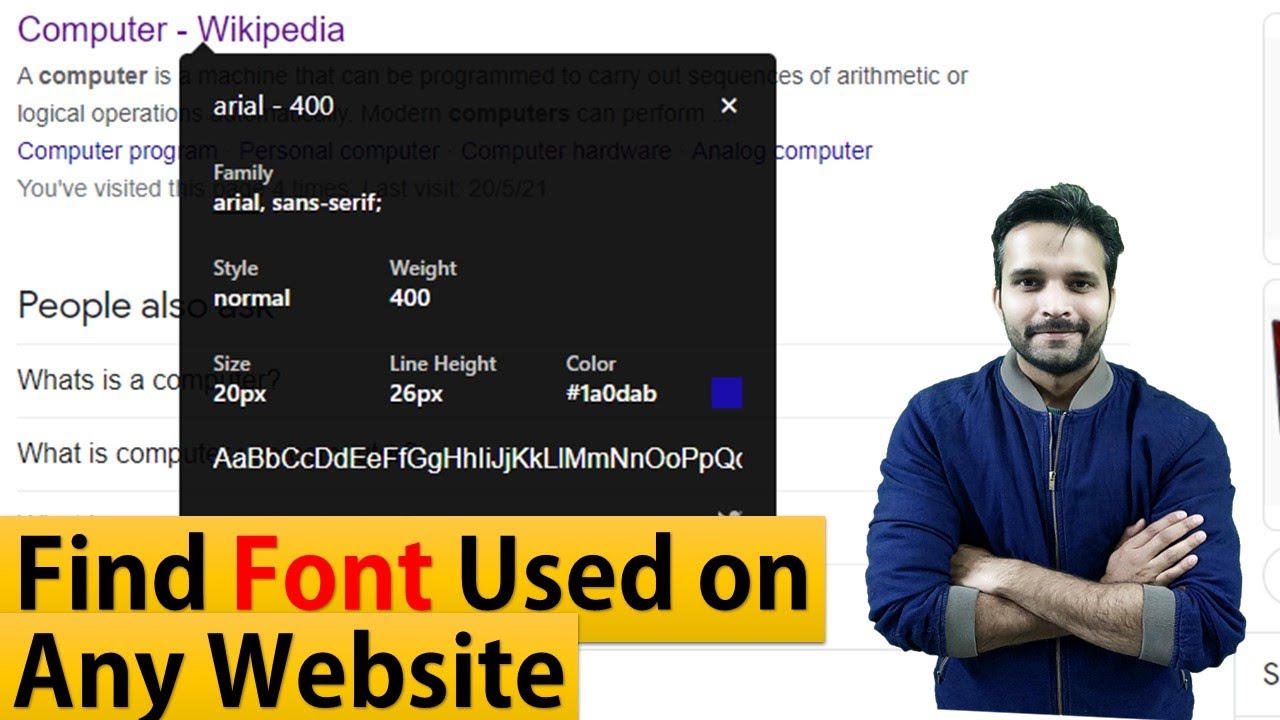 🌐 How to identify font used on any website