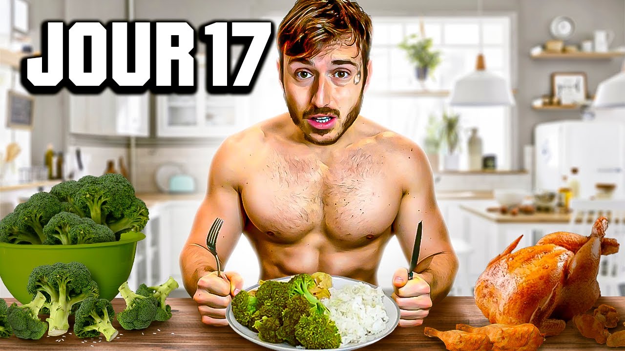 J’ai mangé QUE du POULET, RIZ et BROCOLI pendant 30 jours… (sèche extreme des acteurs)