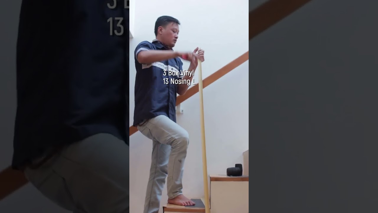 PASANG LANTAI VINYL DI TANGGA,GA LICIN,NYAMAN DIPIJAK 