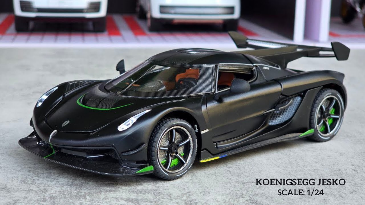 HD Miniature | Black Koenigsegg Jesko 1/24 Scale Model