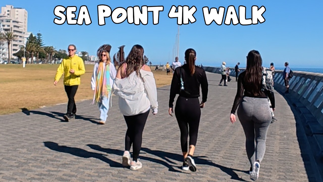 Peaceful 4K Coastal Walk in Cape Town | Sea Point Promenade Journey