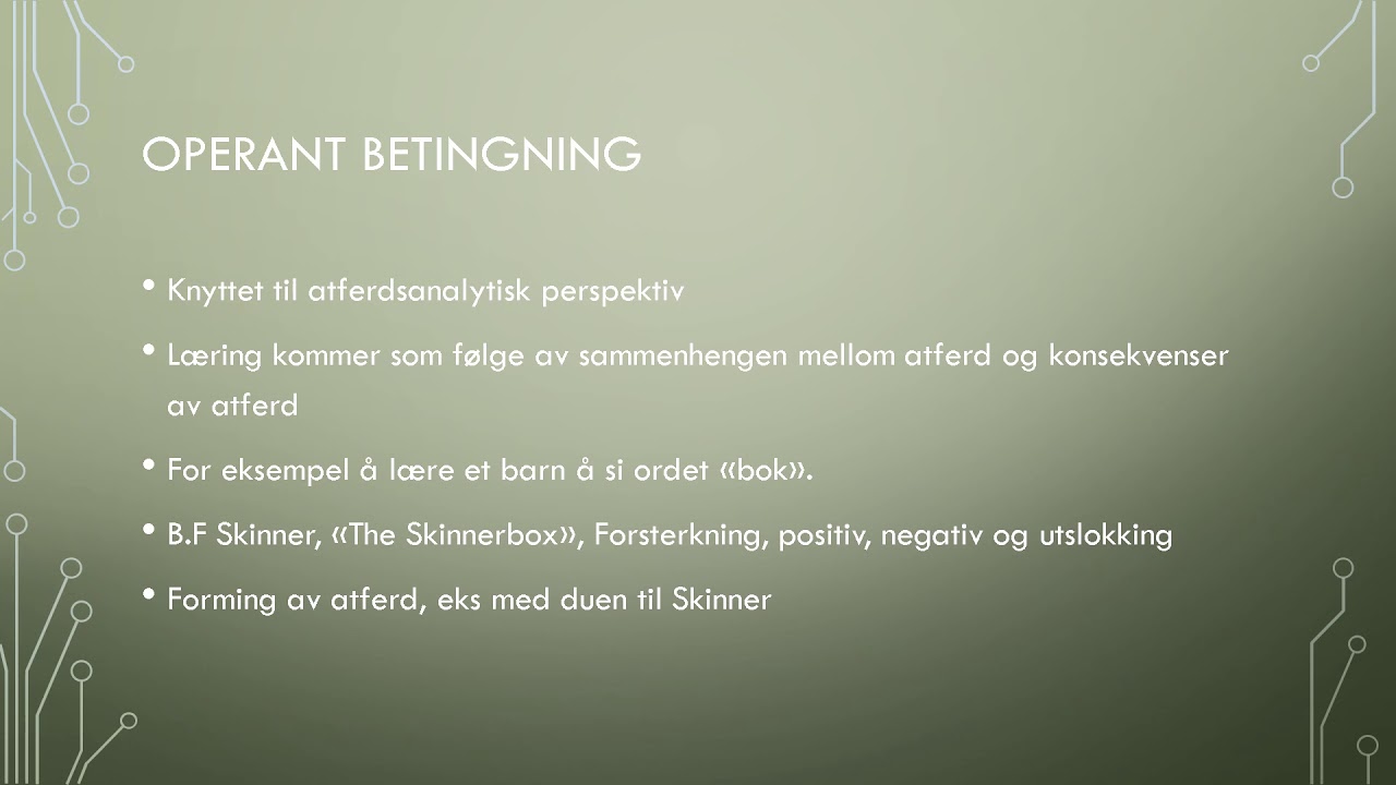 (Psykologi 1) - Kapittel 8 - Læring, motivasjon og læringsstrategier