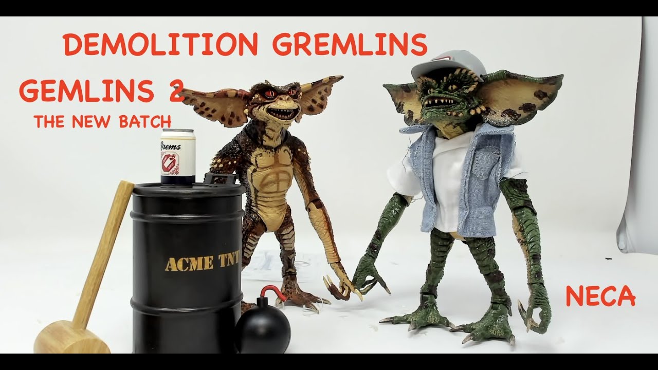 UNBOXING AND BLIND REVIEW OF GREMLINS 2 THE NEW BATCH DEMOLITION GREMLINS 2 PACK NECA