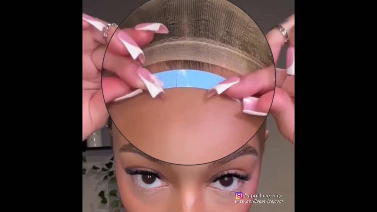 Very quick and easy!! Double side tape for wig installation😍 #APRILLACEWIGS