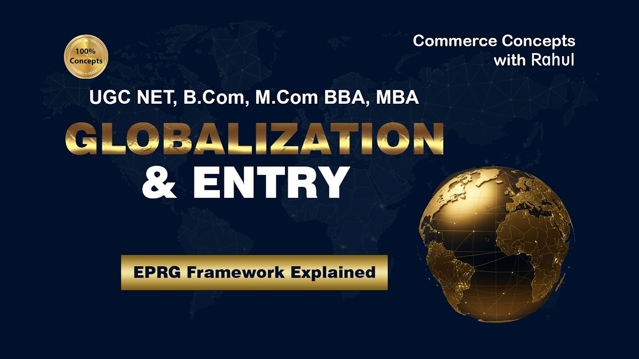 Globalization and Entry Strategies | UGC NET Commerce | Rahul Kumar