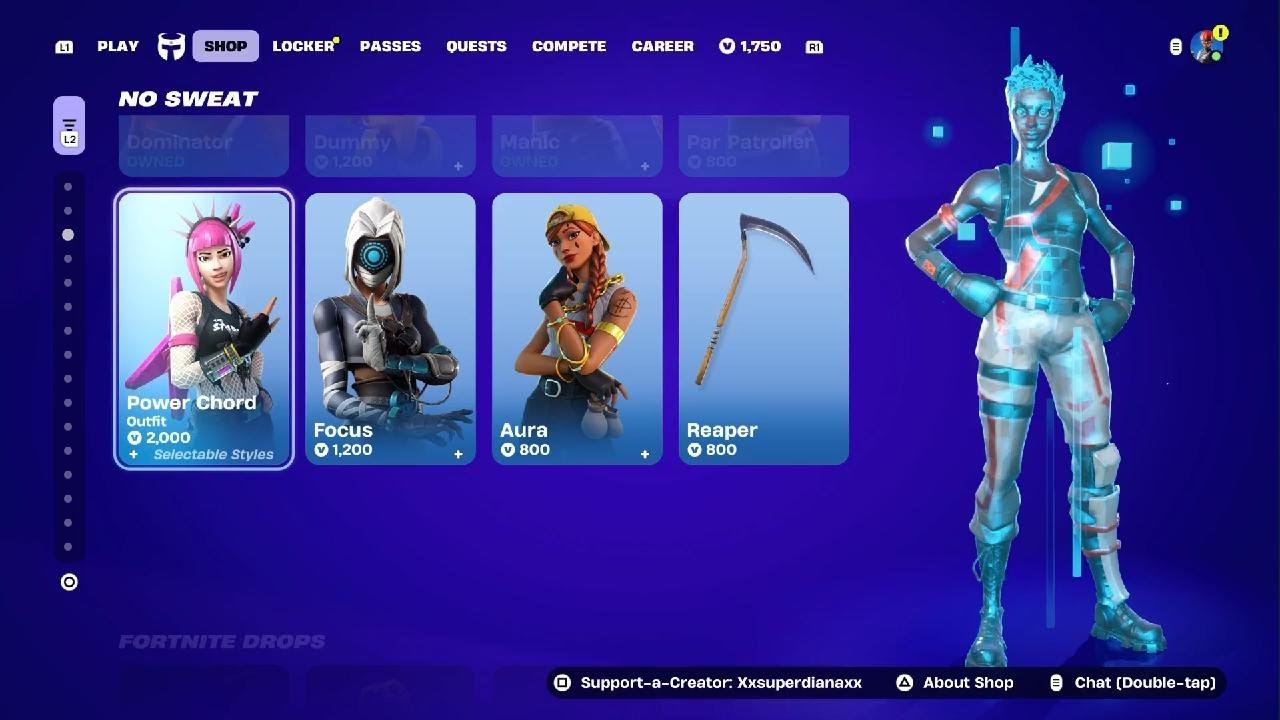 The item shop.