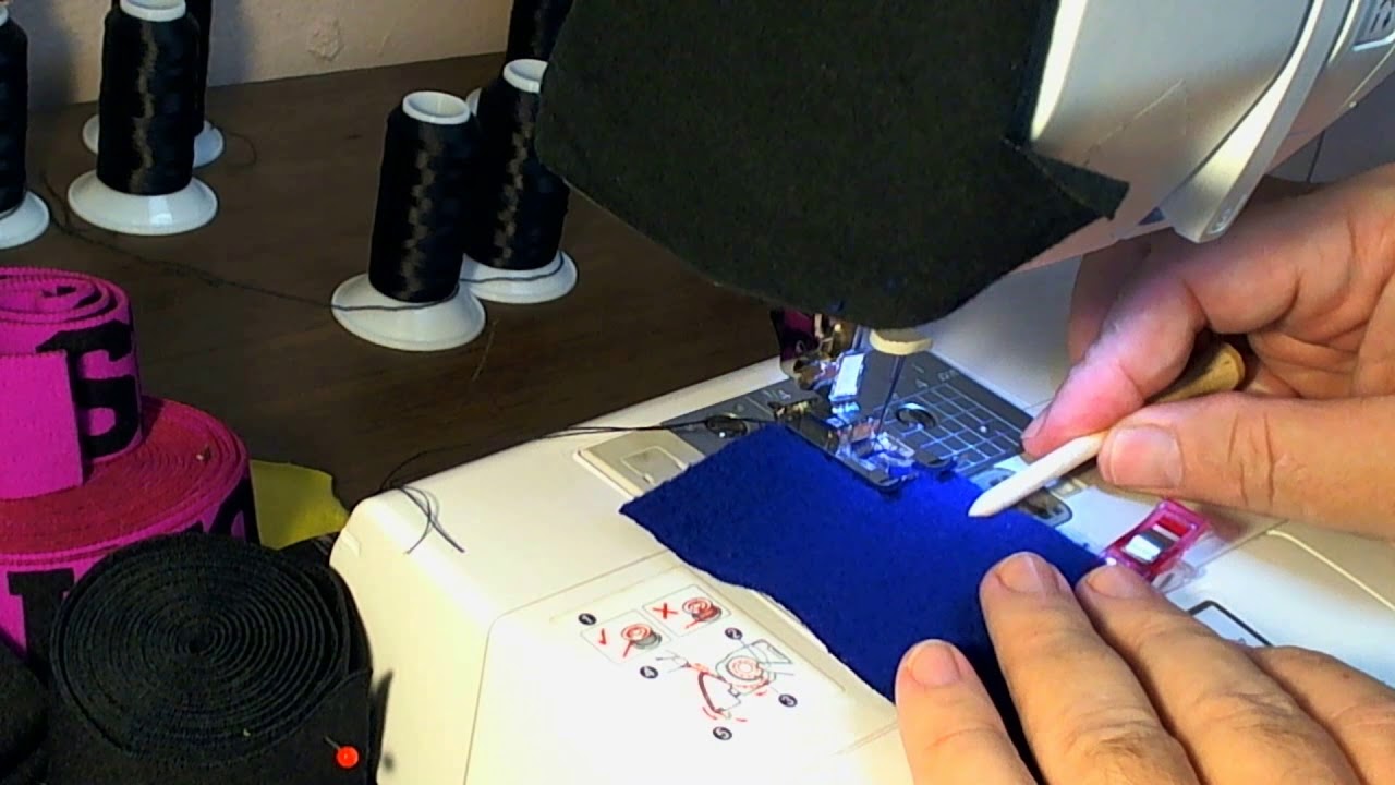 Sewing method,  Basic hem on fleece