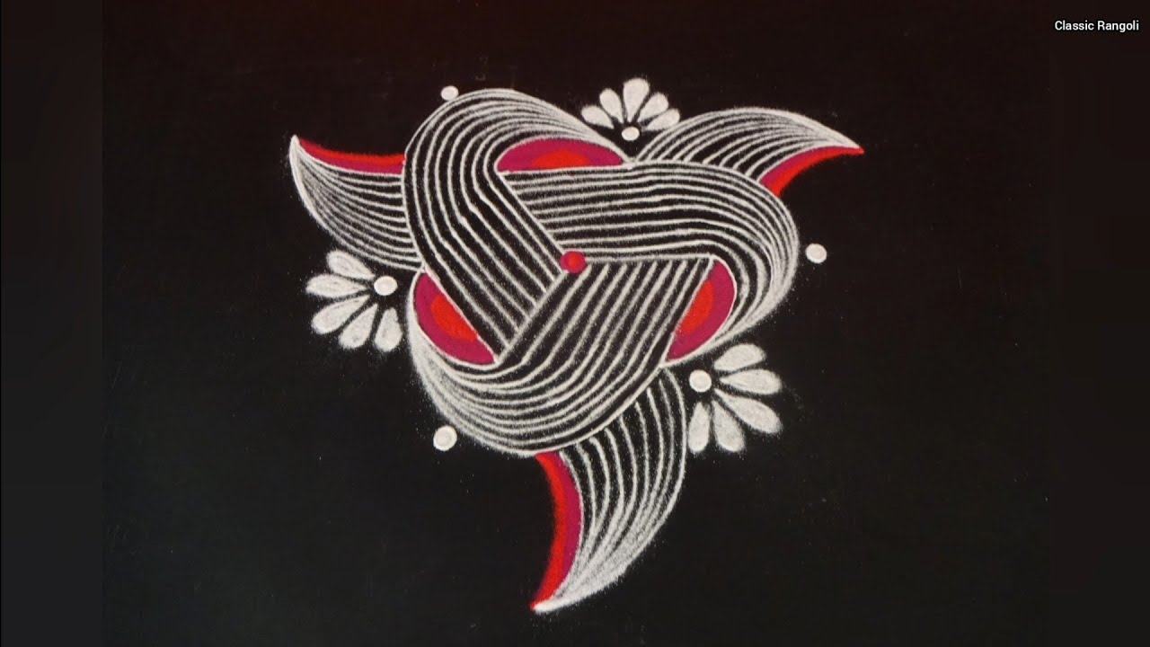 Easy Padi Kolam / Vaigasi Maadha Kolam / Friday Padi Kolam / Simple Rangoli / Classic Rangoli