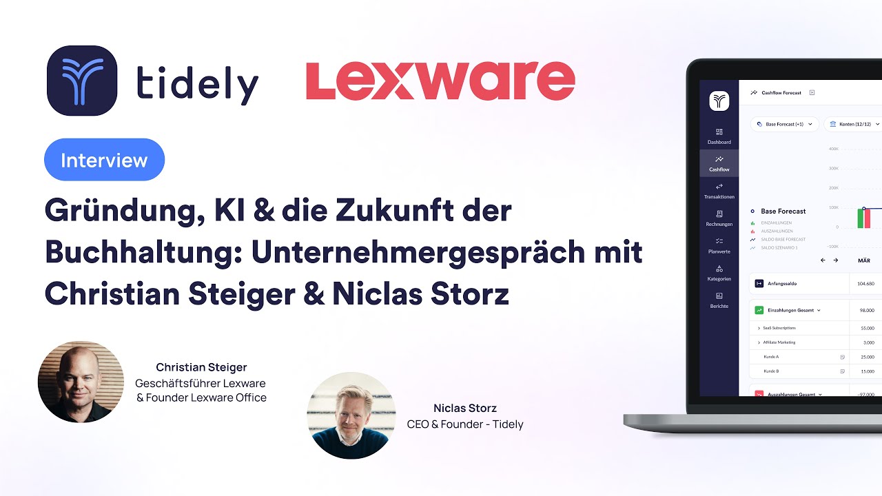 Gründung, KI & die Zukunft der Buchhaltung: Unternehmergespräch mit Christian Steiger & Niclas Storz