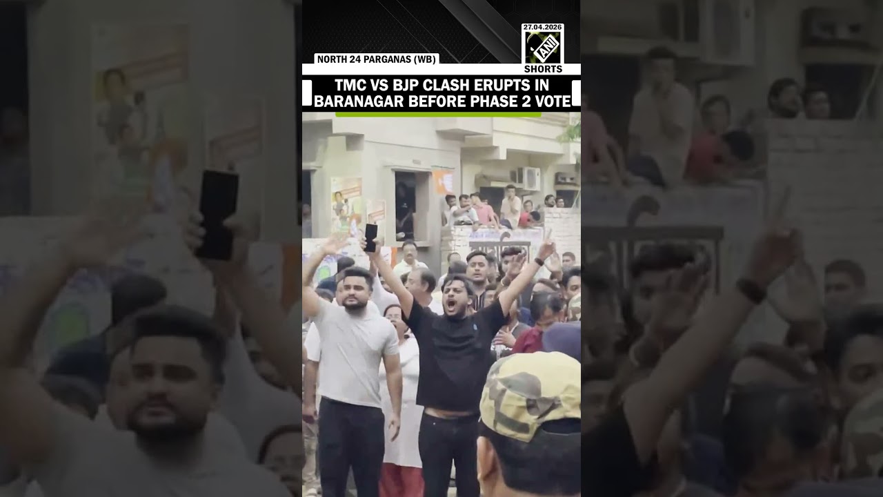 Clash erupts between TMC and BJP workers in Baranagar as West Bengal phase 2 campaign ends today!