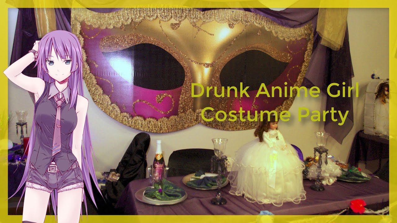 Drunk Anime Girl Costume Party