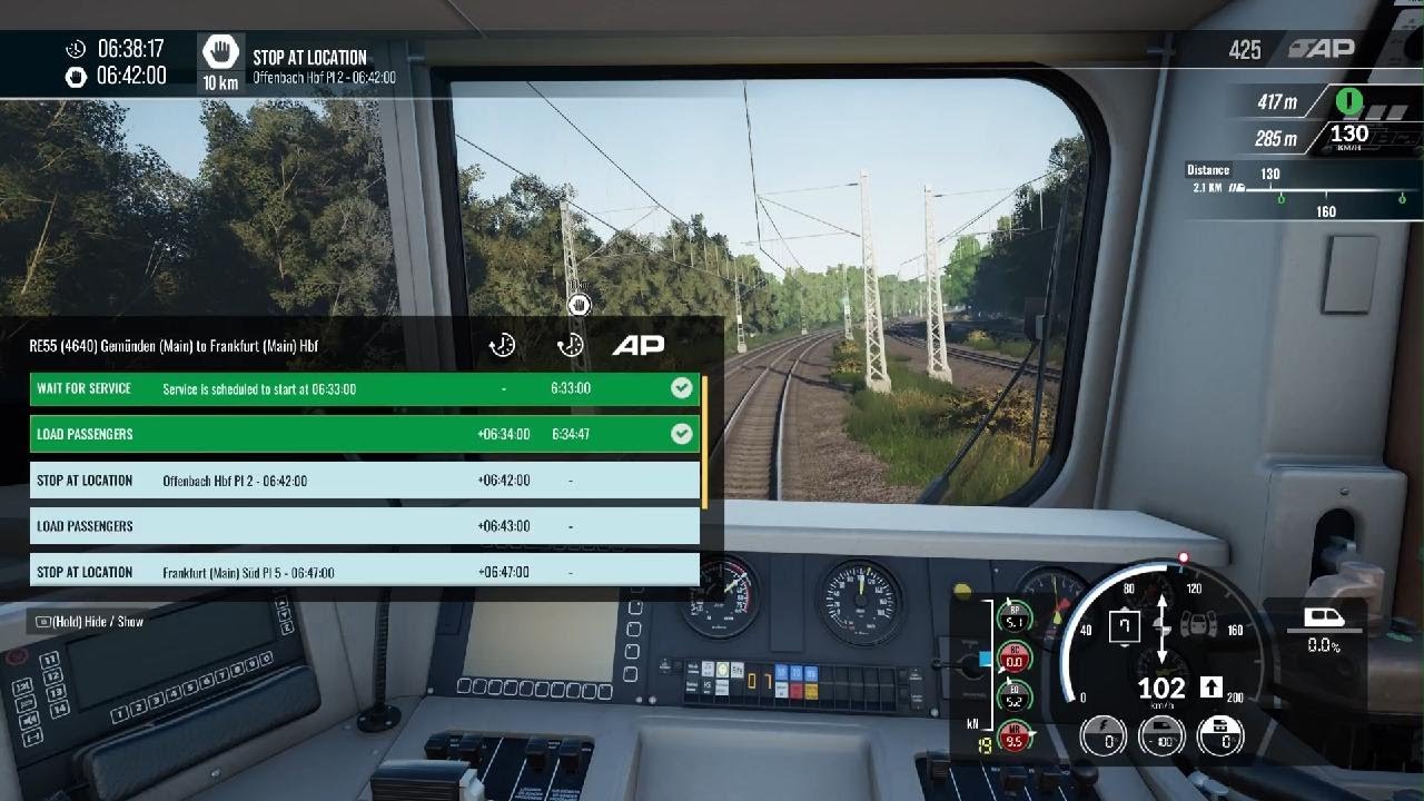 Train Sim World 6 BR 114 DB from Hanau to Frankfurt Hbf