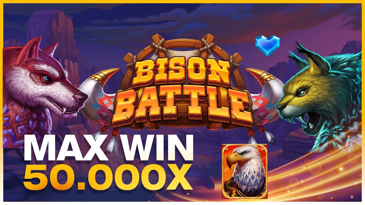 50.000X MAX WIN ON BISON BATTLE! NEW PUSH GAMING SLOT!