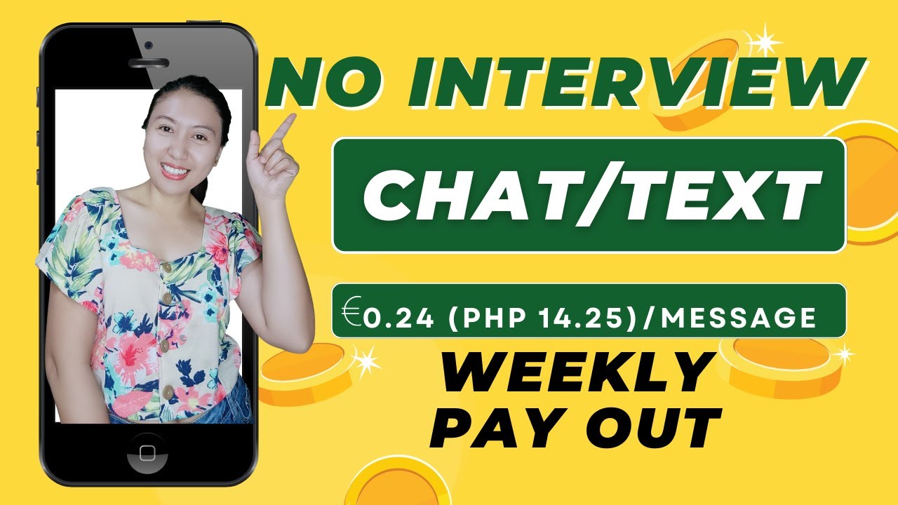 CHAT/TEXT MODERATORS (UP TO PHP 14.25 PER MESSAGE) NO INTERVIEW, WEEKLY PAYOUT | Sincerely Cath