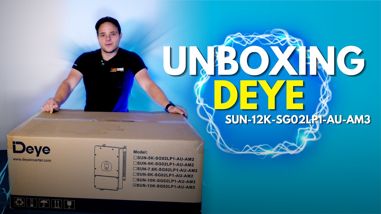 DEYE SUN-12K-SG02LP1-AU-AM3 Unboxing | 12kW Hybrid Inverter for Aussie Homes