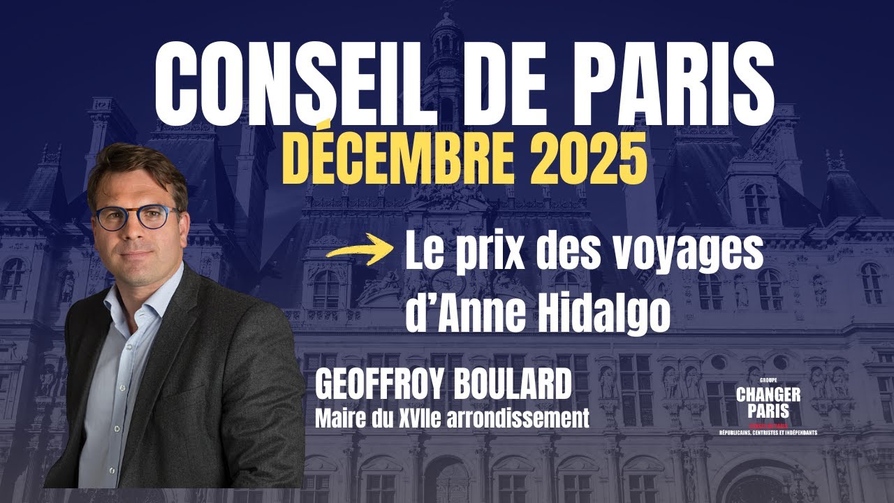 Geoffroy Boulard - Les voyages d'Anne Hidalgo coutent cher aux Parisiens !