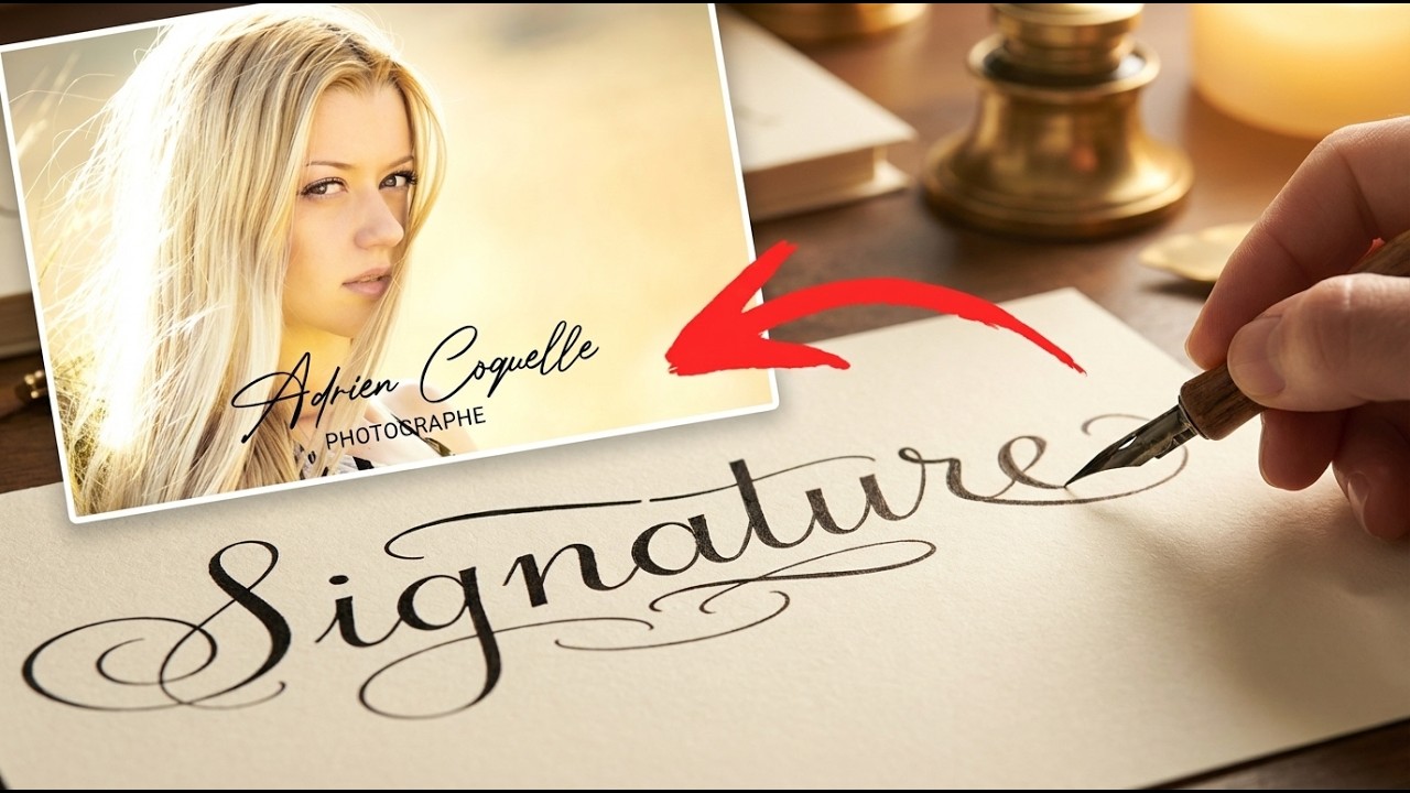 Comment faire une jolie signature photo manuscrite (GRATUITEMENT)