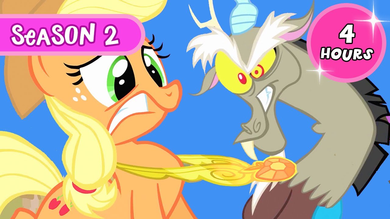 MEGA COMPILAÇÃO DA 2ª TEMPORADA 😱🐉   | My Little Pony: A Amizade é Mágica | 2 HORAS