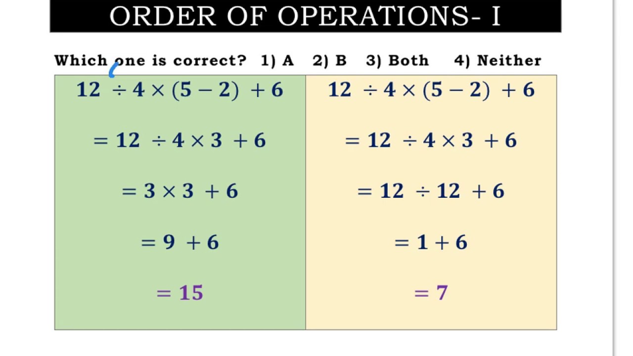 Order of Operations 1