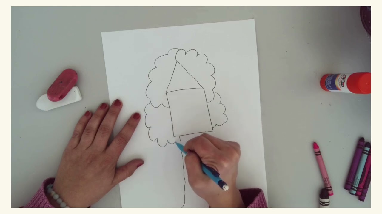 How to Draw a Simple Treehouse