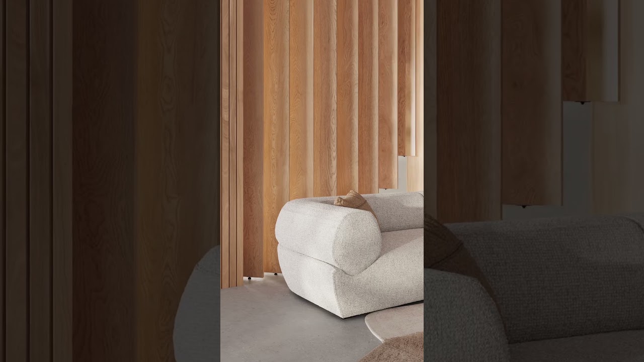 Rotating wood plank room divider #woodslats #roomdivider #diyprojects #homerenovationideas