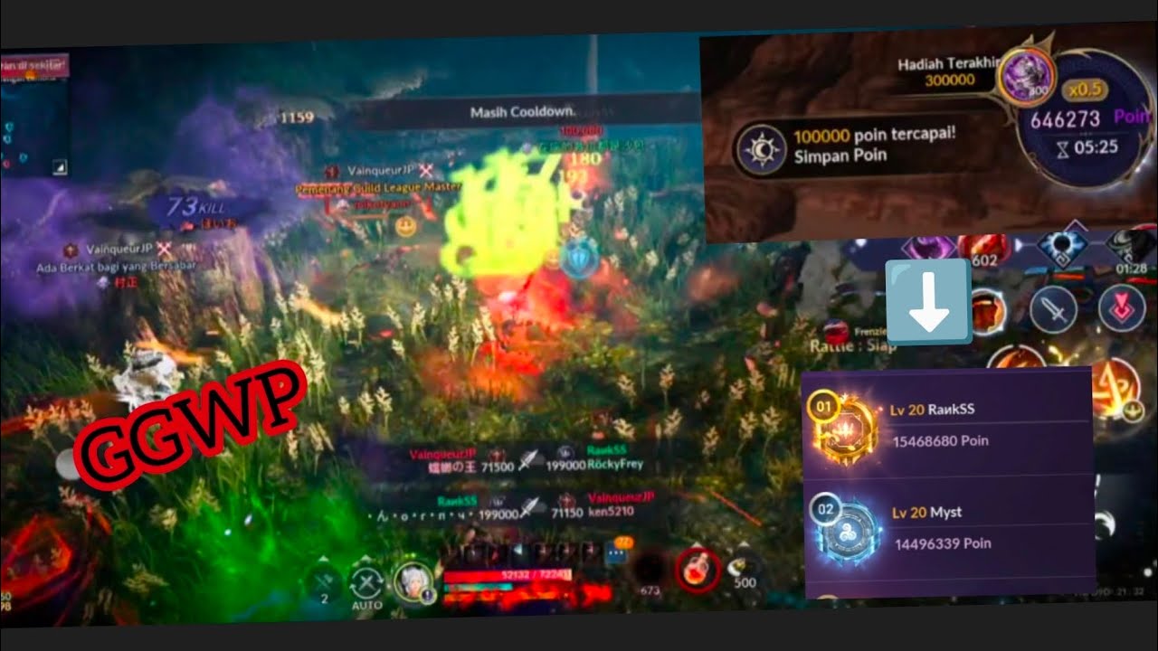 SoLo Hunt BlackSun ⚔️GvG Rankss vs VainqueurJp⚔️ - GGWP - Black Desert Mobile
