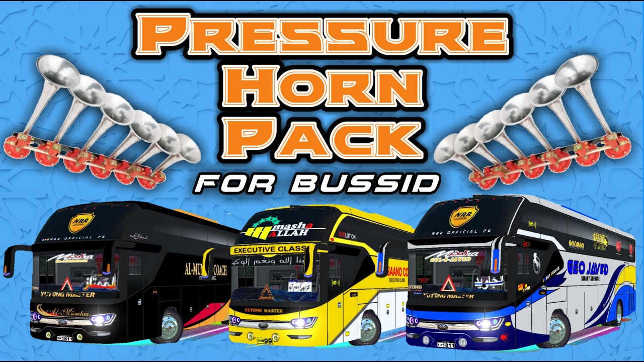 Horns Pack For Bussid | Pakistan's Top Pressure Horns | Best Pressure Horn Pack For Bussid | NRR