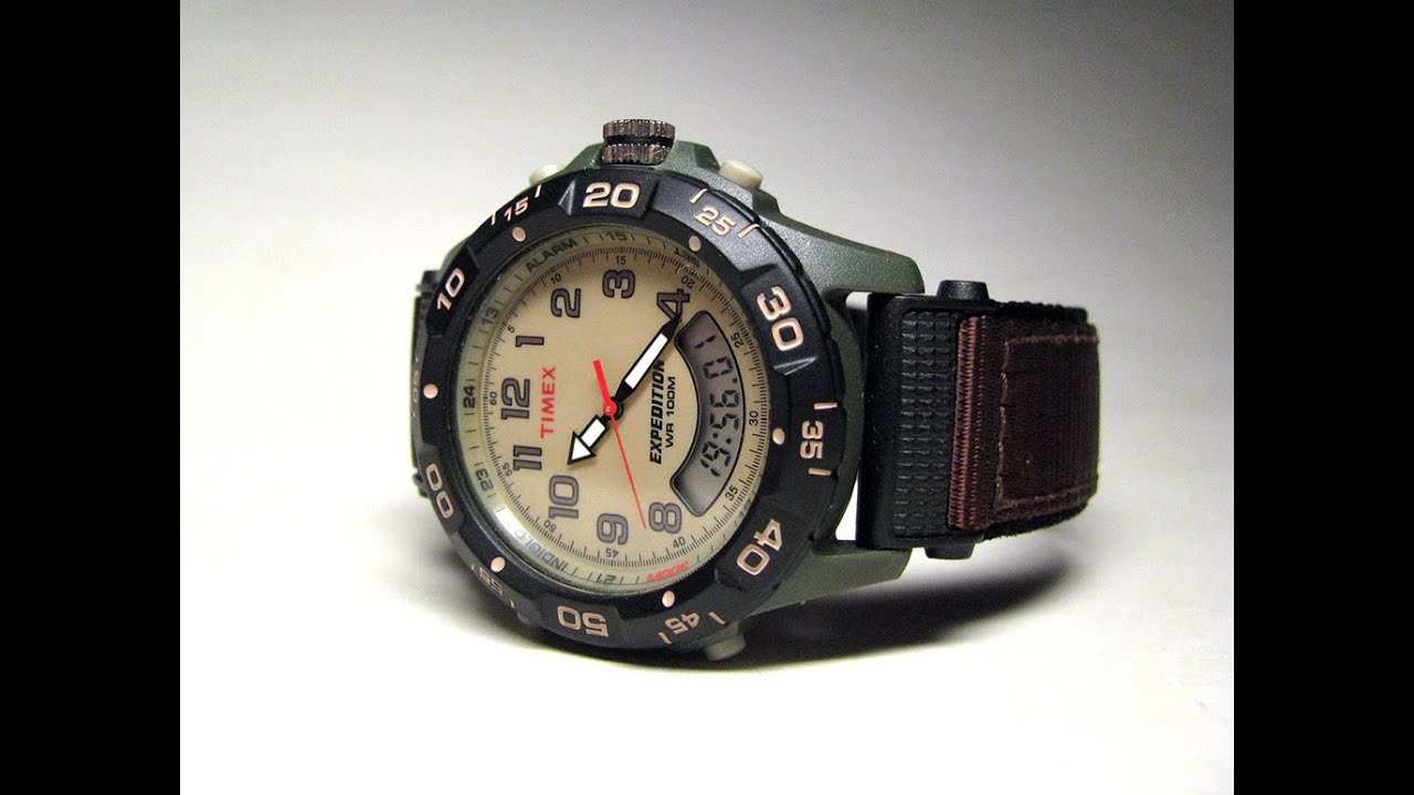 Timex T45181 Expedition Analog Digital Chrono Alarm Timer Watch