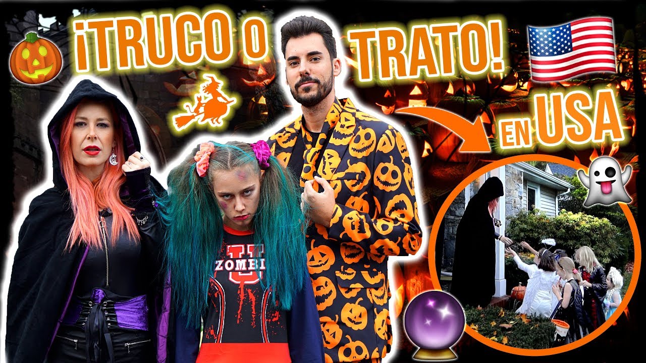 ¡PASAMOS la NOCHE de HALLOWEEN en SALEM! 🧙‍♀️HACEMOS TRUCO o TRATO en USA 🇺🇸Familia Carameluchi