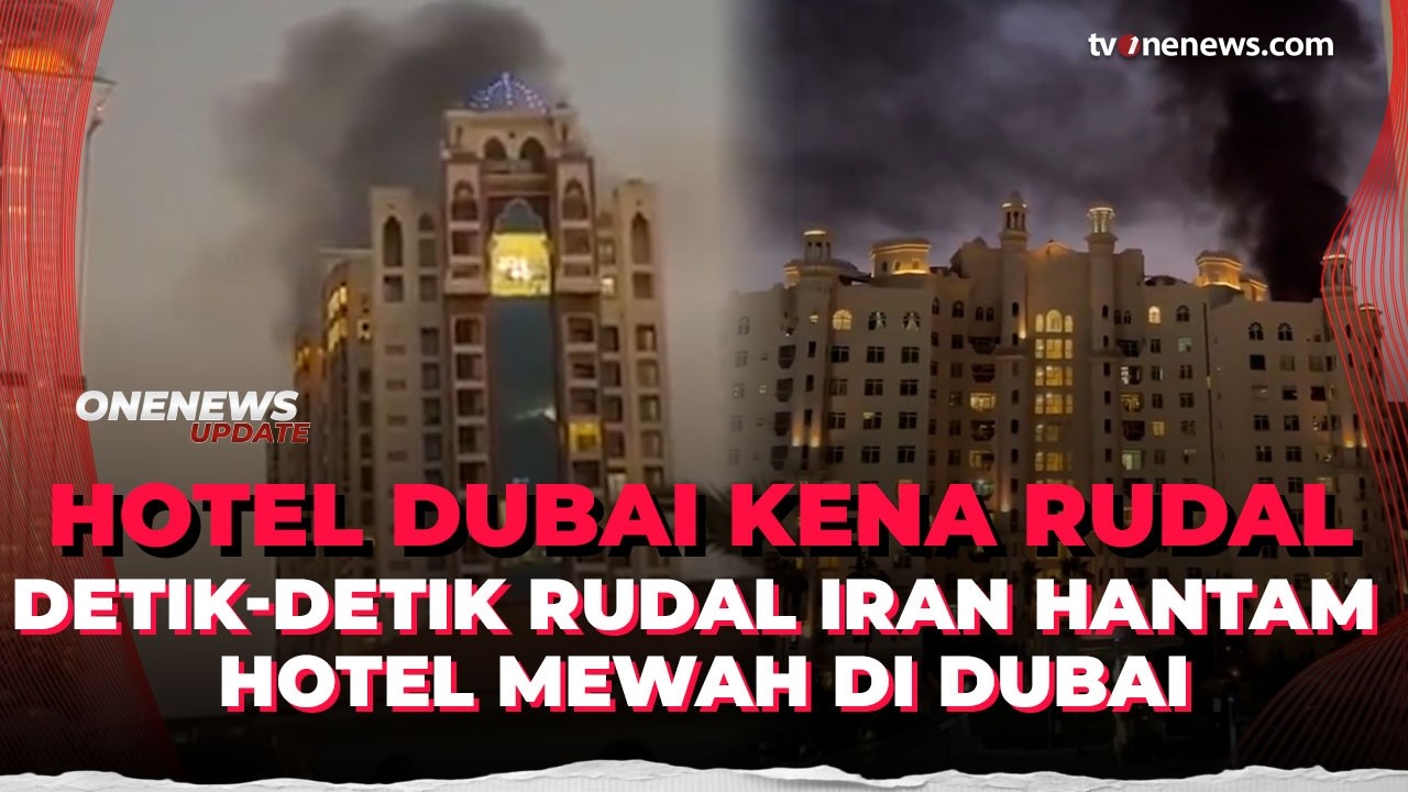 Timur Tengah Membara! Rudal Iran Hantam Hotel Fairmont di Dubai, Terbakar Hebat | Onenews Update