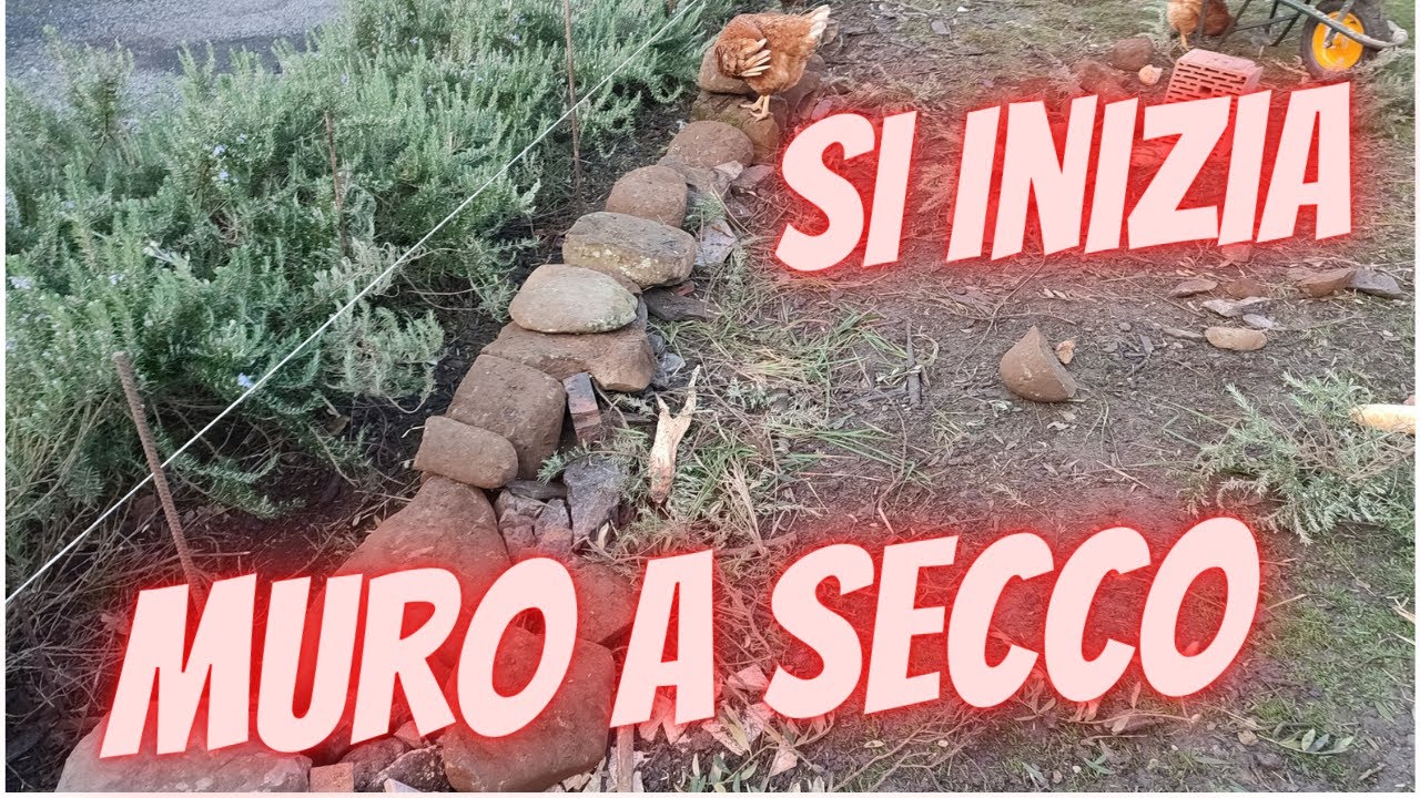 il muretto a secco è iniziato .